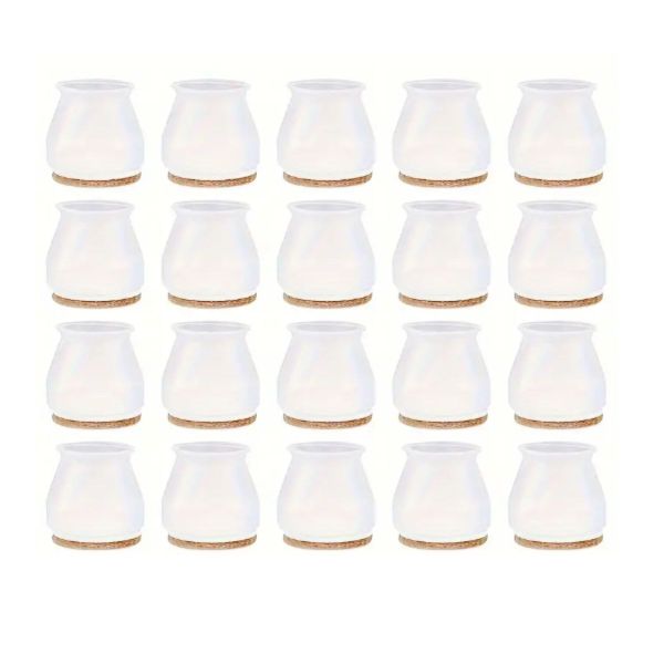 Silicone Chair Leg Protectors - Set Of 20 - Large