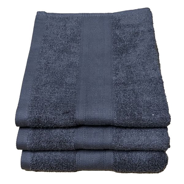 3 Pack Hand Towel Cotton 55 x 90cm - 415gsm - P7