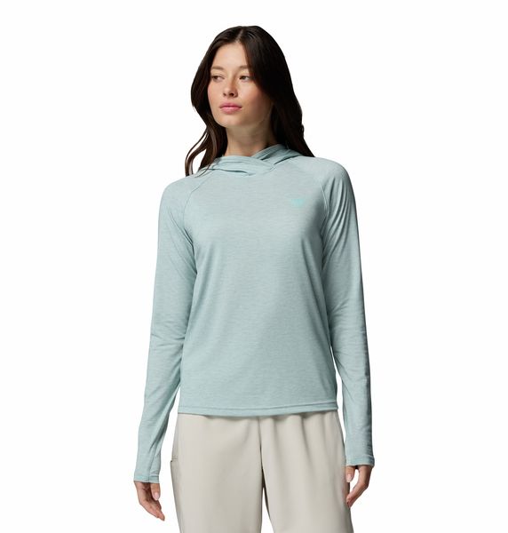 Columbia Women's PFG Uncharted Hoodie Crushed Blue Heather