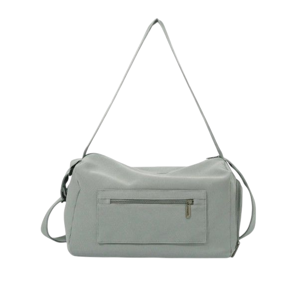 Large Capacity Multi-Functional Crossbody Bag - Grey