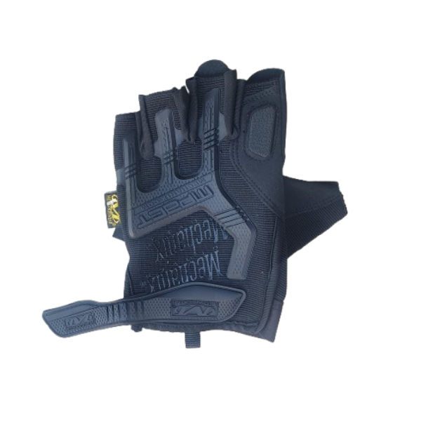 Mechanix Wear Half-Finger Gloves - Green &amp;Black