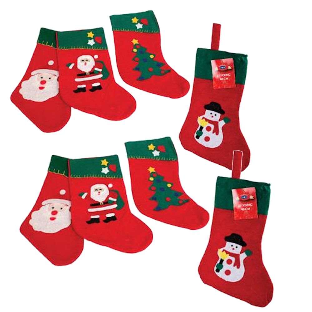 Christmas Stocking set of 8 (40 cm) | Shop Today. Get it Tomorrow ...