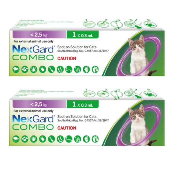 Nexgard Combo Spot On for Cats < 2.5kg - 2 Pack