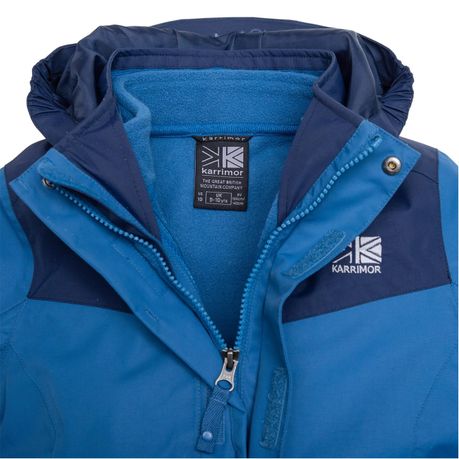 Karrimor Boys 3 in 1 Hooded Jacket Junior Blue Parallel Import