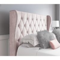 Mai Lifestyle - Modern Curved Headboard -Soft Pink