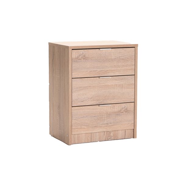 Kappa 3 Drawer Pedestal - Light Oak
