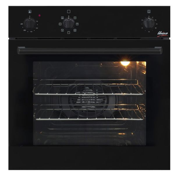 Univa U246BF Multifunction Fan Assisted Eye-level Oven - Black