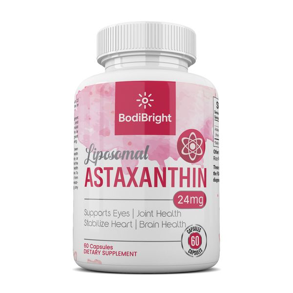 Liposomal Astaxanthin - Eye, Heart &amp; Brain Support (60 Capsules)