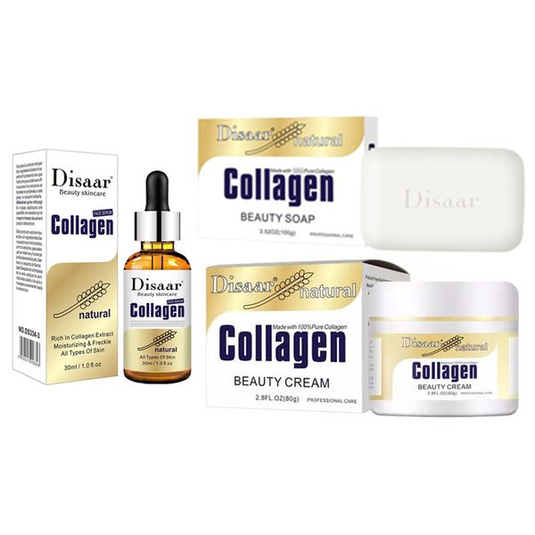 Disaar Collagen Face Serum, Beauty Cream &amp; Beauty Soap Complete Kit