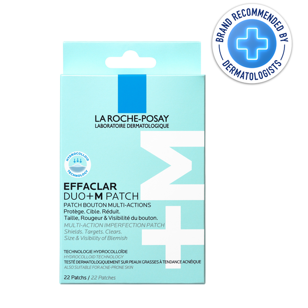La Roche Posay Effaclar Duo+M Multi-Action Spot Patch with Hydrocolloid Technology for Blemishes &amp; Breakouts, 22 Patches