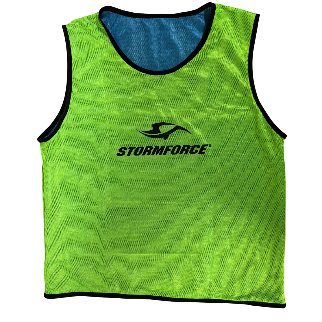 Stormforce Rugby Reversible Training Vest - Sky Blue/Lime Green
