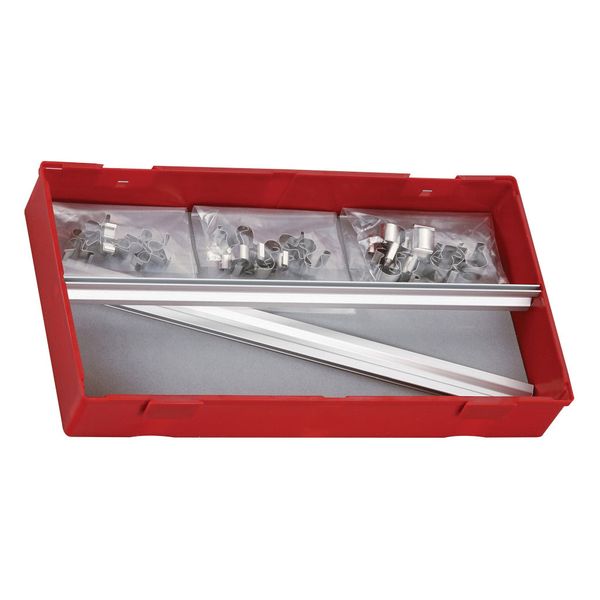 TengTools - 32 Piece Clip Rail Set Tray