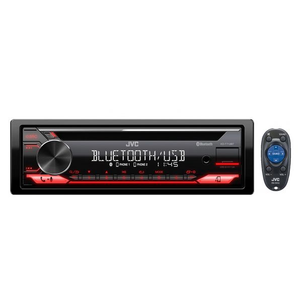 JVC KD-T712BT 1din CD Receiver with Bluetooth/ USB/ Spotify Compatibility