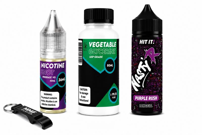 Nasty R MMF Longfill 120ml e-liquid - Purple Rush 3mg (Pack of 4)
