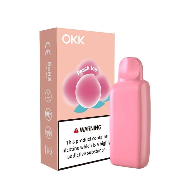 OKK 5000 Puff 30mg Cross Cartridge - Peach Ice