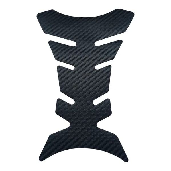 Carbon Fiber Style Motorcycle Fishbone Tank Pad Sticker - Universal Fit