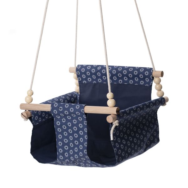 Just Canvas Sheshwe High Back Baby/Toddler Swing