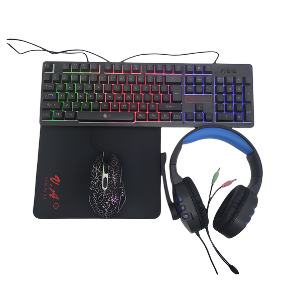 Gaming Bundle - RGB Keyboard, Mouse, Headset, Pad