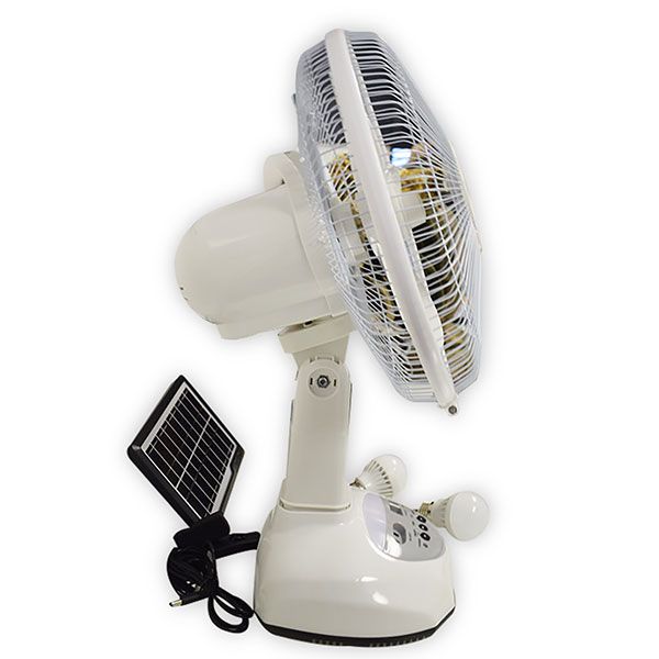 Solar Fan with LED Light