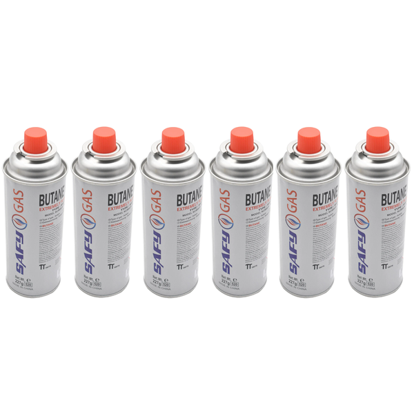 SAFY GAS - Butane Canisters 227g - Pack of 28