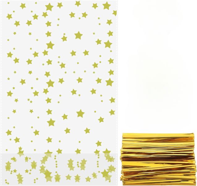 Pack of 100 Food Storage Bags, 24 x 15 cm Biscuit Bags