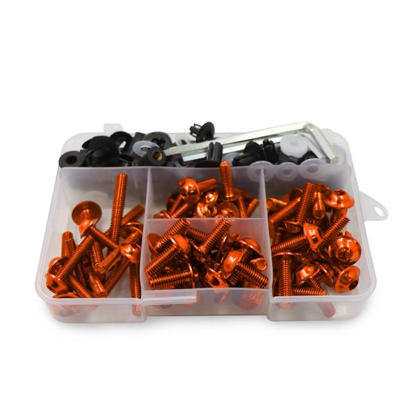 Automotive DIY Tool Alloy Motorcycle Fairing Bolt Screw Nut Kit Set of 177