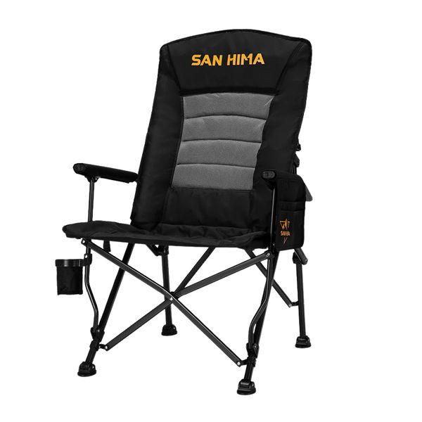 San Hima Folding Camping Chair Thick Padding Recliner