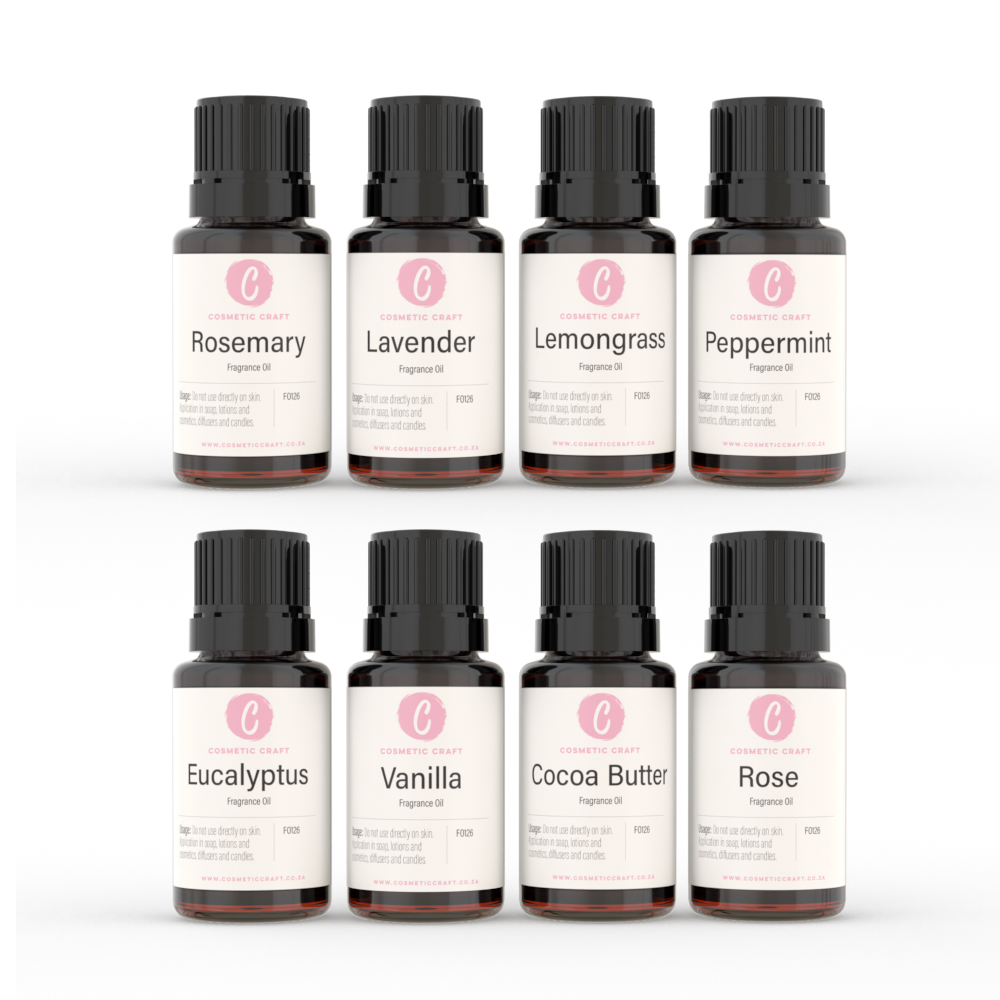 8 Pack Fragrance Oils - Cosmetic Craft