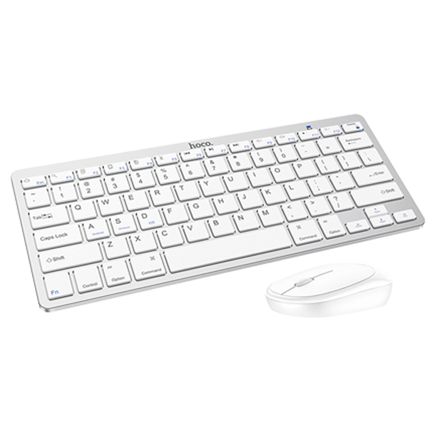 Hoco Bluetooth Wireless Keyboard and Mouse Combo - Silver D105
