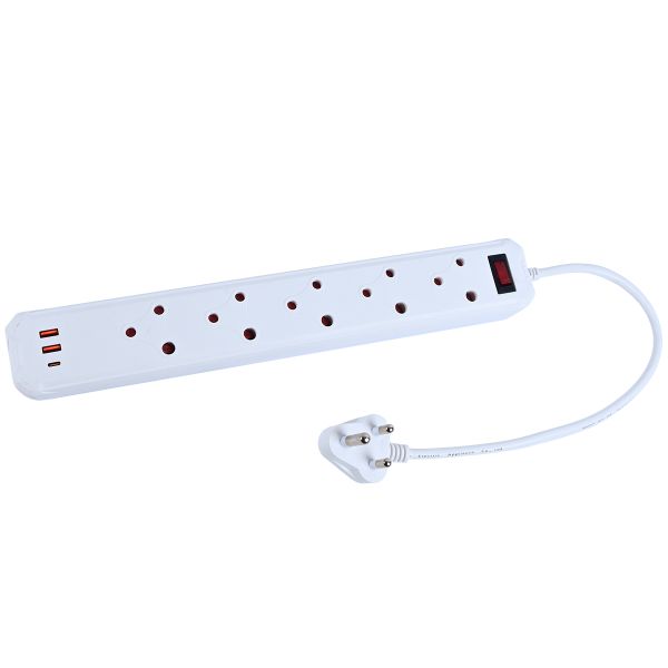 5-Ways Multi Socket-Outlets with USB &amp; Type-C Port CM-3205