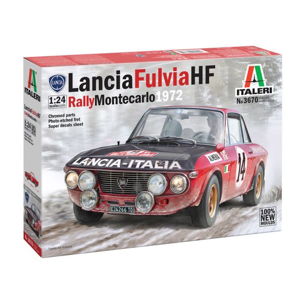 Italeri 1/24 Lancia Fulvia HF Rally Monte Carlo 1972 Plastic Model Kit