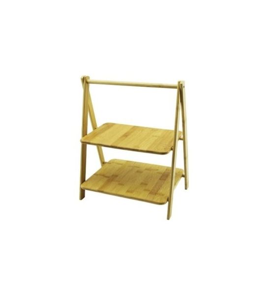 Wood Spice Rack NGAT Bamboo 2 Tier