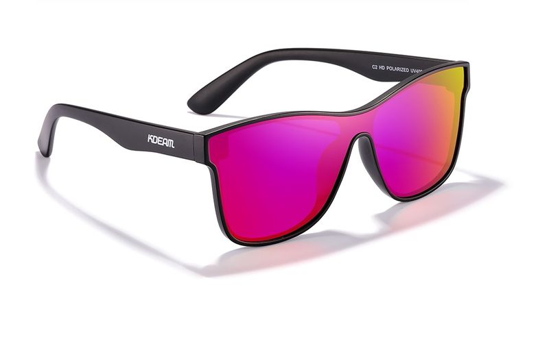 KDEAM 030 C2- Wine Red Polarized Sunglasses