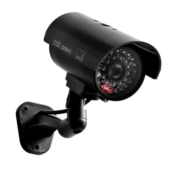 Dummy Camera Gun Type Waterproof Red LED Light Security Simulation Camera