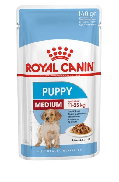 Royal Canin Medium Puppy Pouches - 12 x 140g