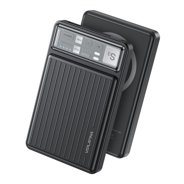 Viplatina VP12 10000mAh Wireless Power Bank | Compact Fast-Charging