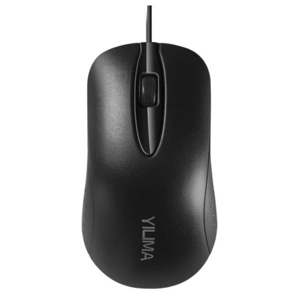 YILIMA - QS-101 - Ergonomic Wired Mouse With Optical Tracking - Black