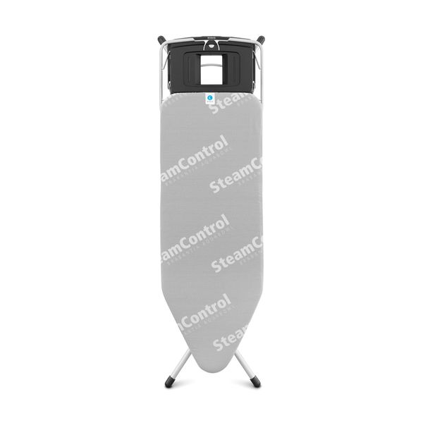 Brabantia - Heavy Duty Ironing Board C 124x45cm, Foldable Steam Unit Holder