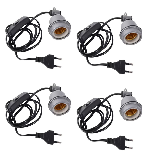Infra-Red Light Fitting With Switch &amp; Plug Combo Pack of 4