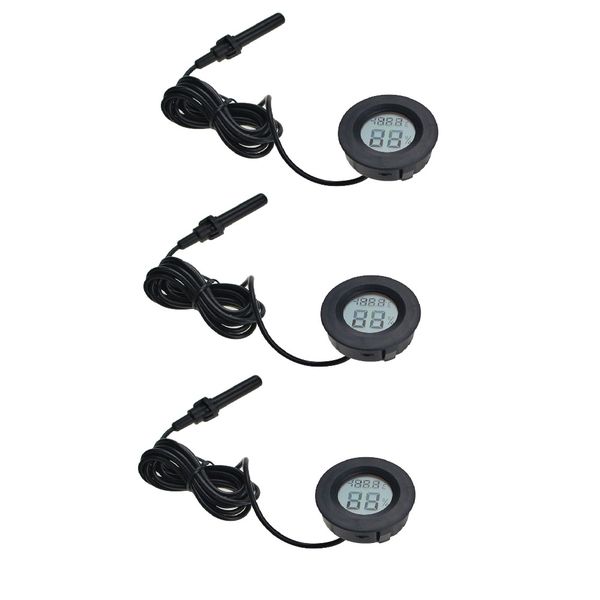 Round Digital LCD Thermometer Hygrometer Electronic Temperature Meter