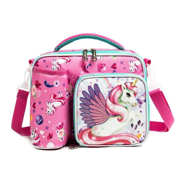 Insulated Lunch Bag for kids - Pink Unicorn