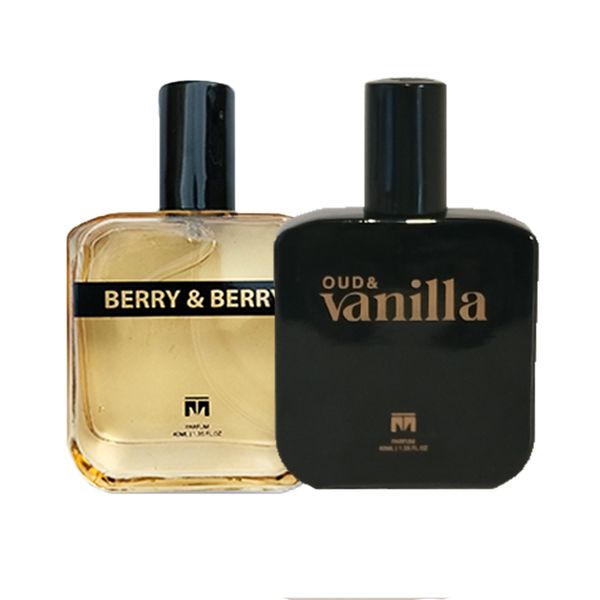 Oud &amp; Vanilla 40ml and Berry &amp; Berry 40ml perfume