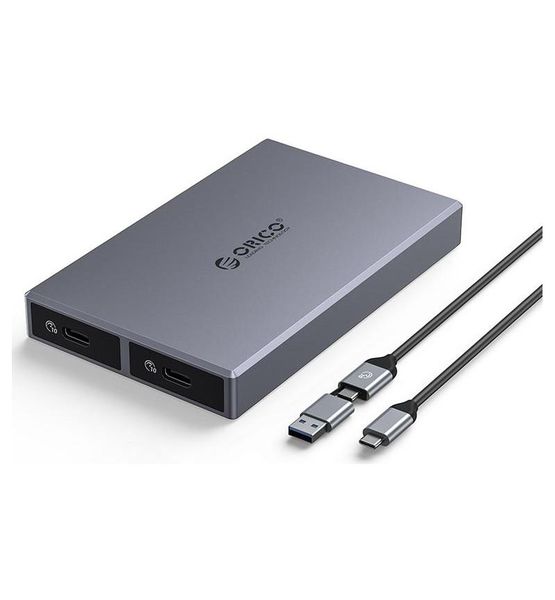 ORICO Dual-bay M.2 NVME + NVME SSD Enclosure