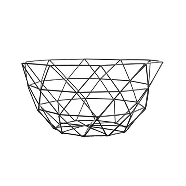 Black Creative Metal Mesh Fruit Bowl CH813