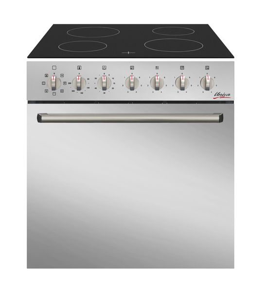 Univa U336CMF M/F Fan Assisted Undercounter Oven &amp; Ceran Hob - Mirror
