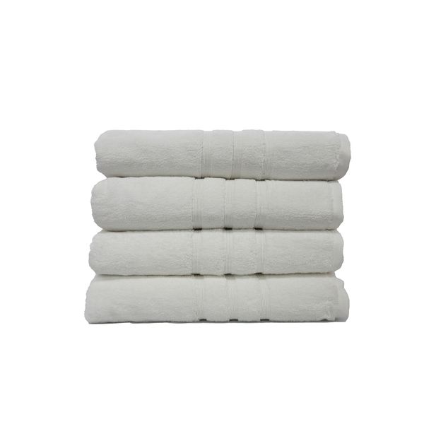 SR Luxury - 100% Cotton 4 Pack Bath Towel - 750GSM Platinum