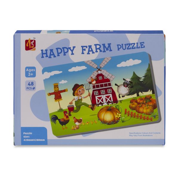 Children’s Puzzle - Happy Farm - Educational - Ages 3+ - 48 pieces