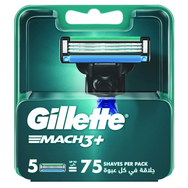 Gillette mach 3+, 5 pack refill