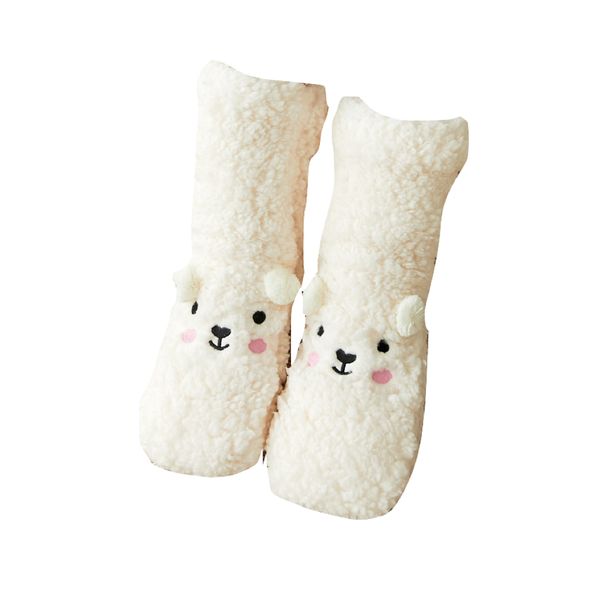 Fashion Winter Warm And Cozy Slipper Bear Socks Super Soft