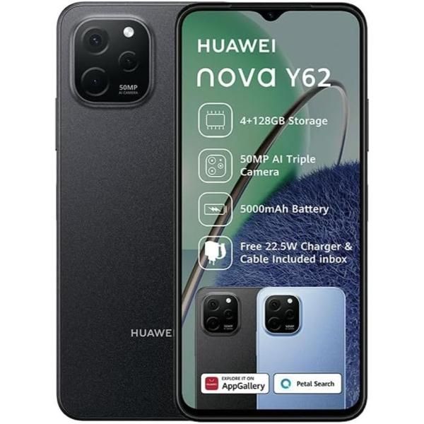 Huawei Nova Y62 128GB Dual SIM Midnight Black (Certified Pre-Owned)